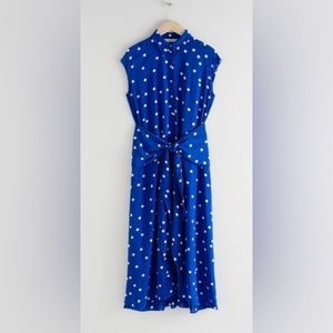 & Other Stories Waist Knot Midi Dress